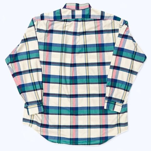 Polo Ralph Lauren Shirt Mens Large Multicolor Plaid Button Down Blaire Cotton - Picture 2 of 10
